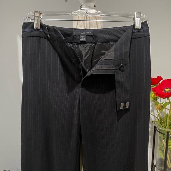 NEW Banana Republic Wool Pinstripe Structured Hourglass Martin Classic Pantsuit - Picture 6 of 16